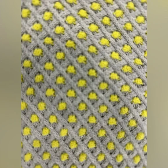 Charter club large sweater with hood, cute yellow, gray, and cream fun patterns - Picture 7 of 7